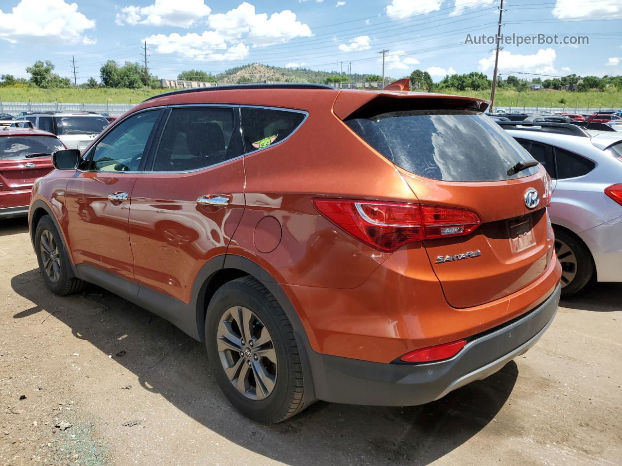 2014 Hyundai Santa Fe Sport  Orange vin: 5XYZUDLB3EG230388