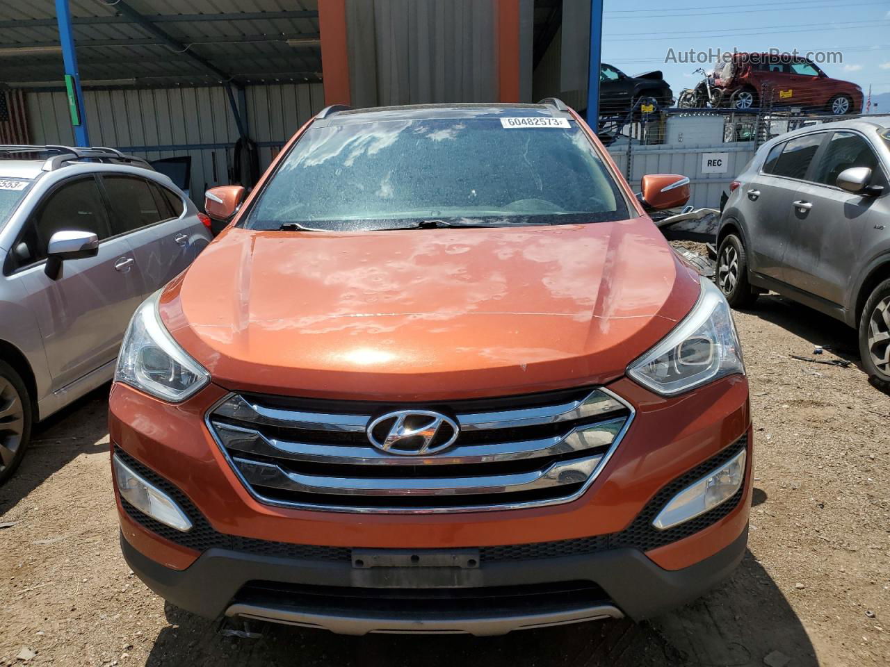 2014 Hyundai Santa Fe Sport  Оранжевый vin: 5XYZUDLB3EG230388