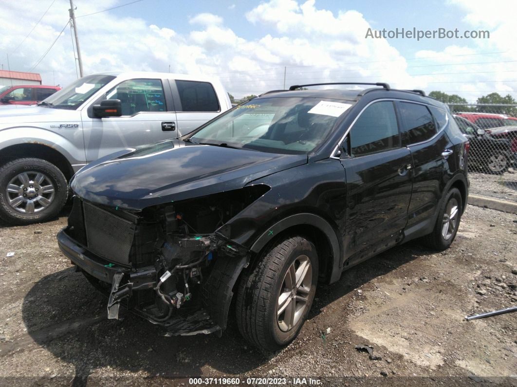 2018 Hyundai Santa Fe Sport 2.4l Black vin: 5XYZUDLB3JG546254