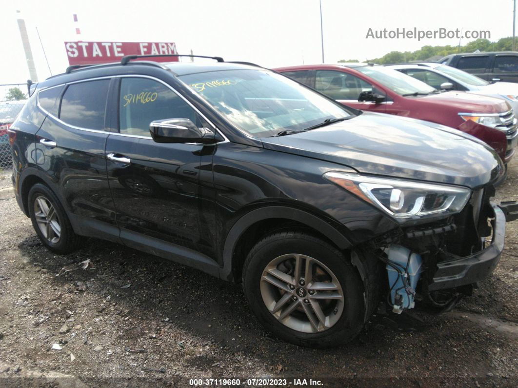 2018 Hyundai Santa Fe Sport 2.4l Black vin: 5XYZUDLB3JG546254