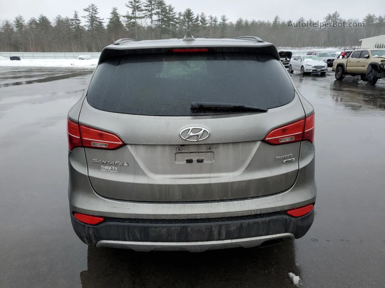 2014 Hyundai Santa Fe Sport  Серый vin: 5XYZUDLB4EG167916