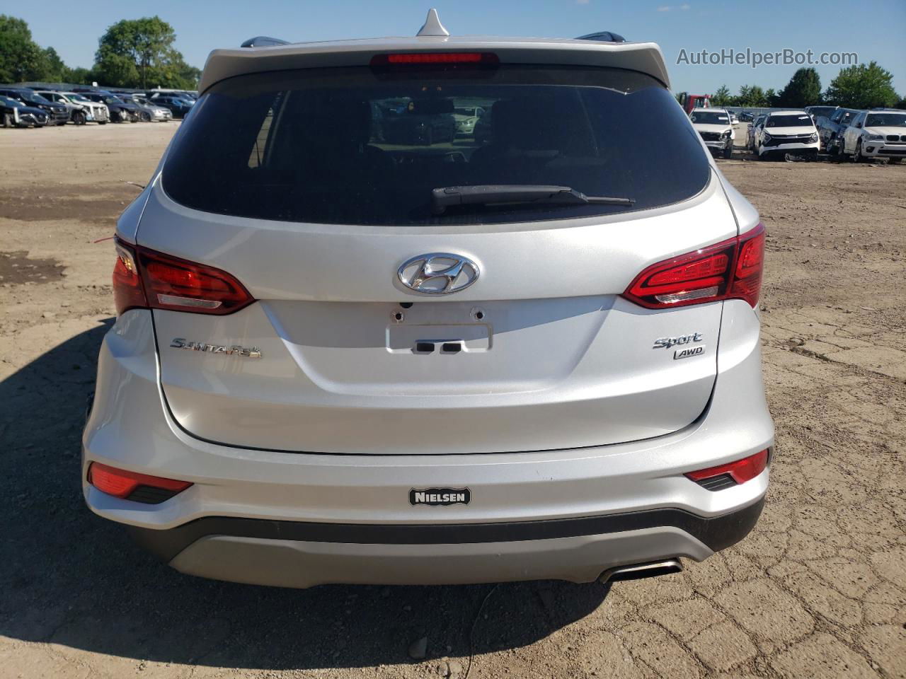 2018 Hyundai Santa Fe Sport  Silver vin: 5XYZUDLB4JG562382