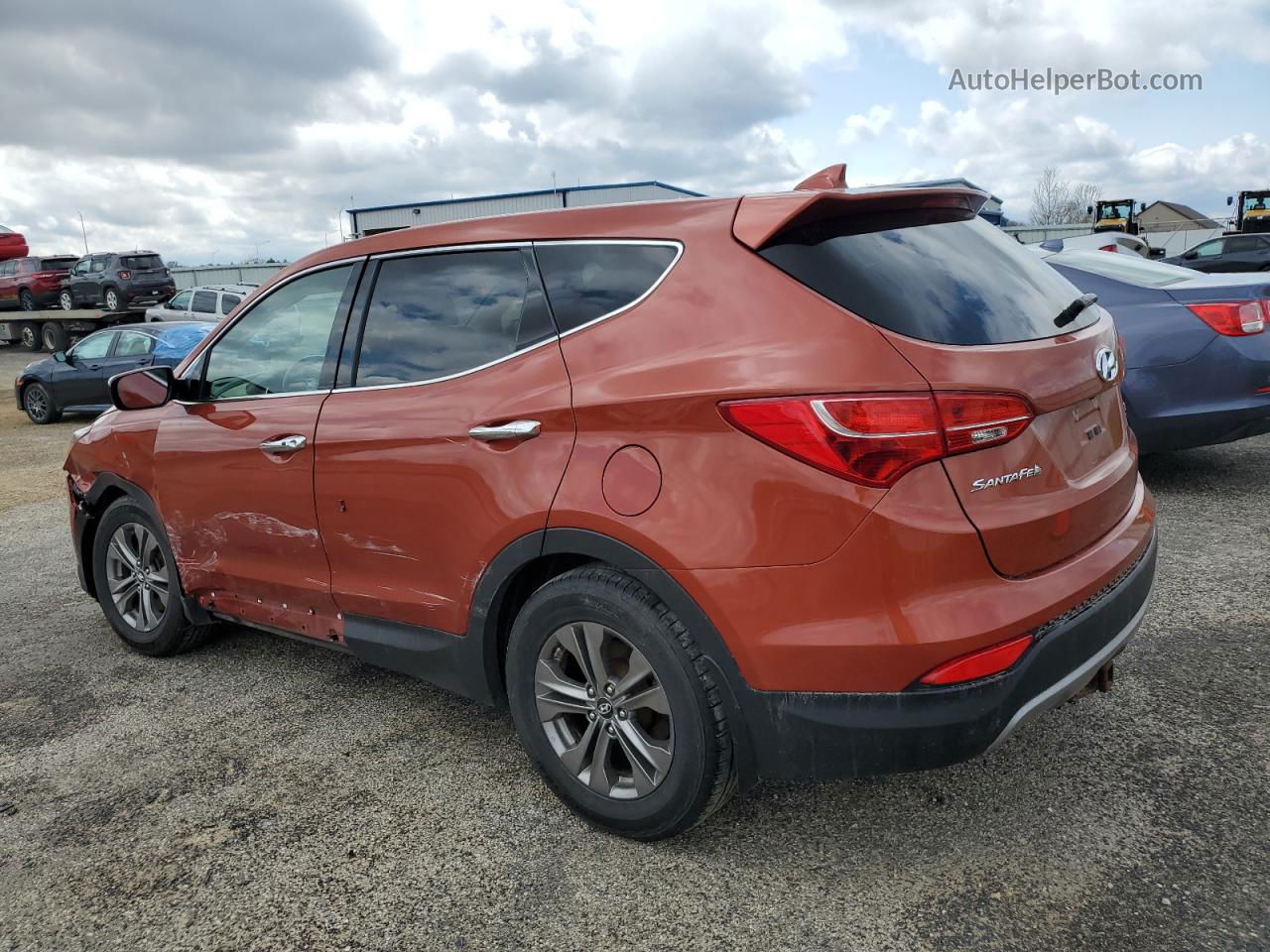 2013 Hyundai Santa Fe Sport  Золотой vin: 5XYZUDLB5DG092965