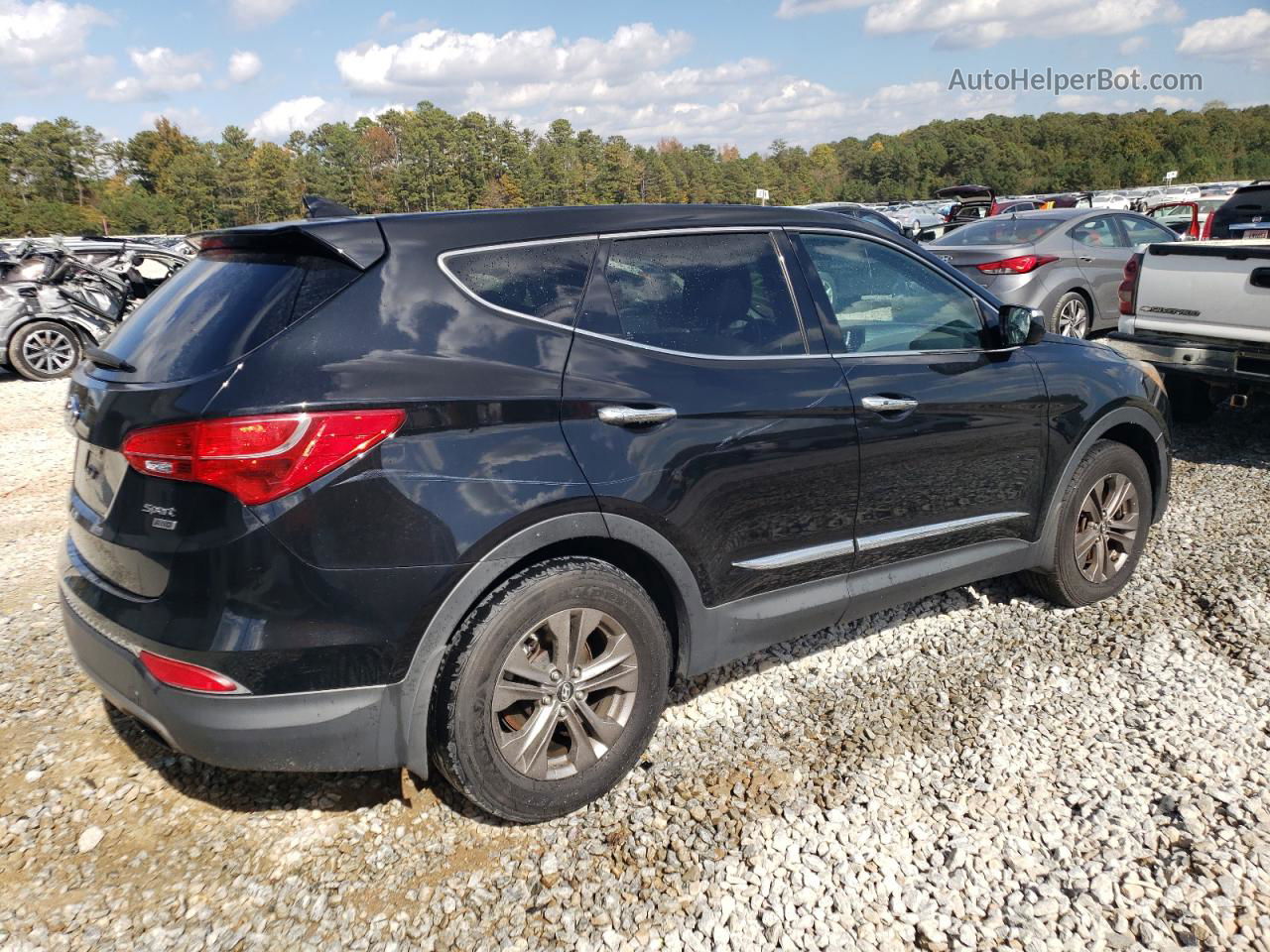 2013 Hyundai Santa Fe Sport  Black vin: 5XYZUDLB5DG103902