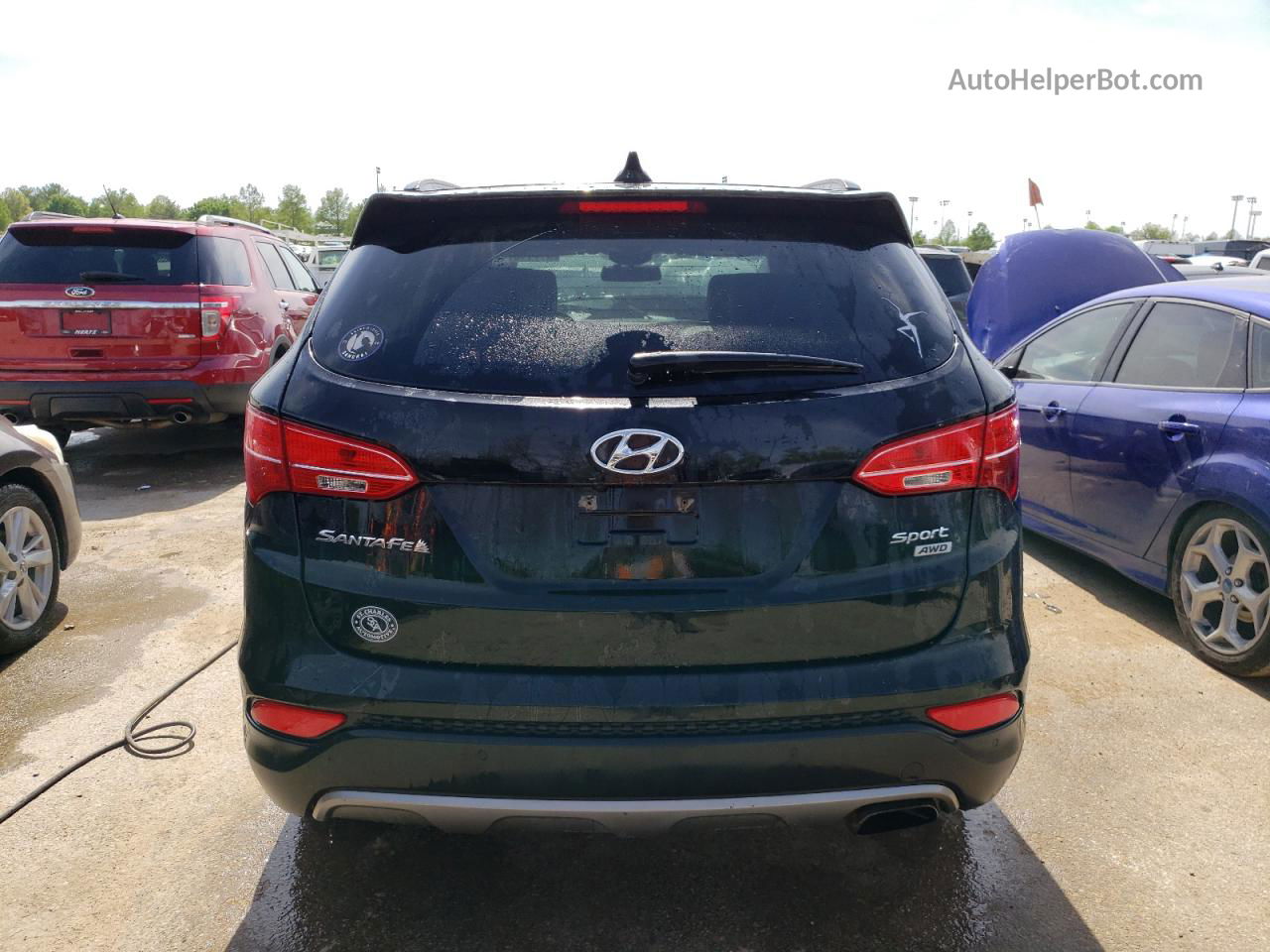 2014 Hyundai Santa Fe Sport  Black vin: 5XYZUDLB5EG136125