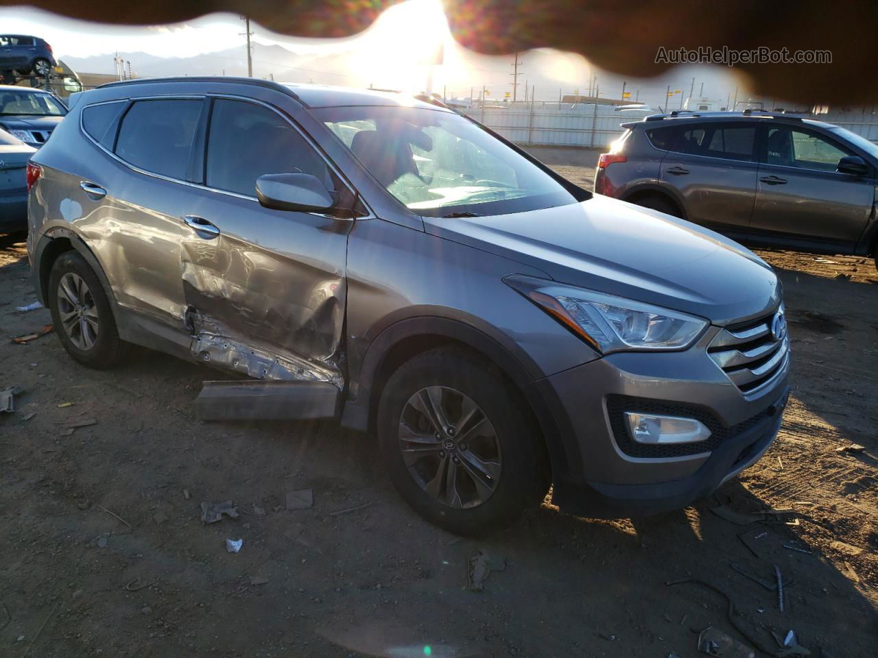 2014 Hyundai Santa Fe Sport  Gray vin: 5XYZUDLB5EG172008