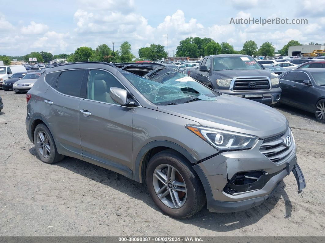 2018 Hyundai Santa Fe Sport 2.4l Gray vin: 5XYZUDLB5JG529715