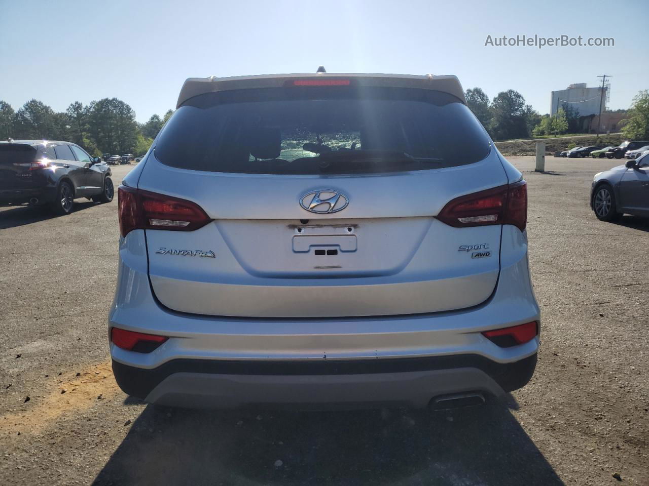 2018 Hyundai Santa Fe Sport  Silver vin: 5XYZUDLB5JG545302