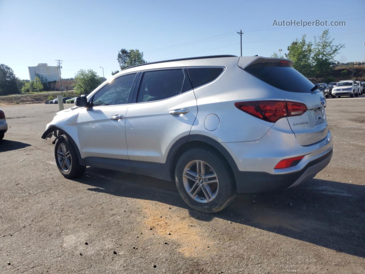 2018 Hyundai Santa Fe Sport  Silver vin: 5XYZUDLB5JG545302