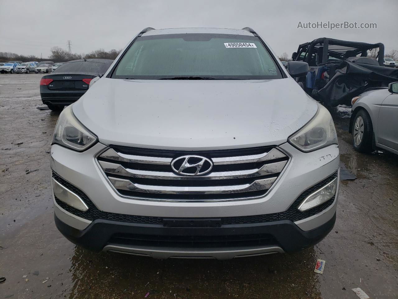 2013 Hyundai Santa Fe Sport  Серебряный vin: 5XYZUDLB6DG046643