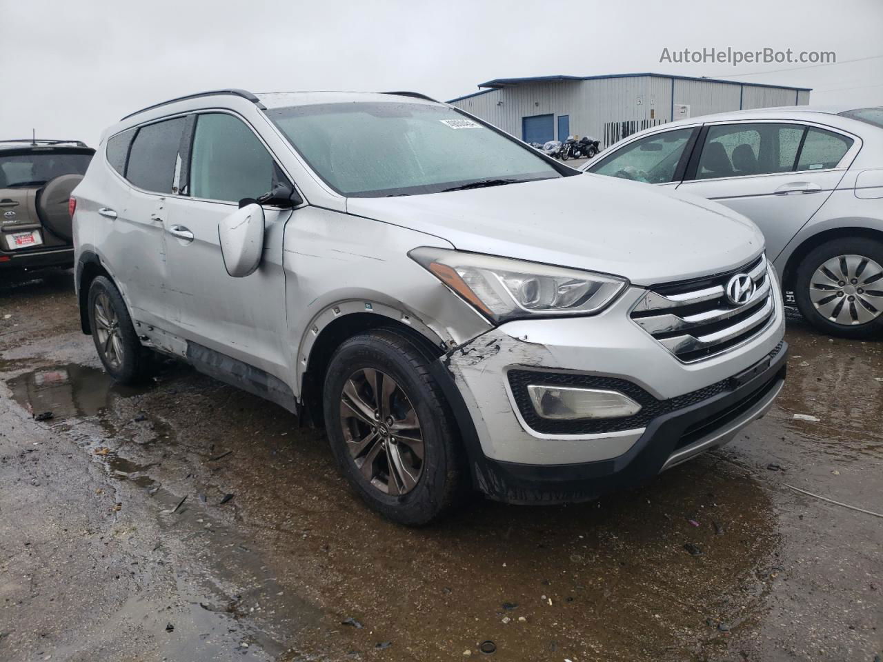 2013 Hyundai Santa Fe Sport  Серебряный vin: 5XYZUDLB6DG046643