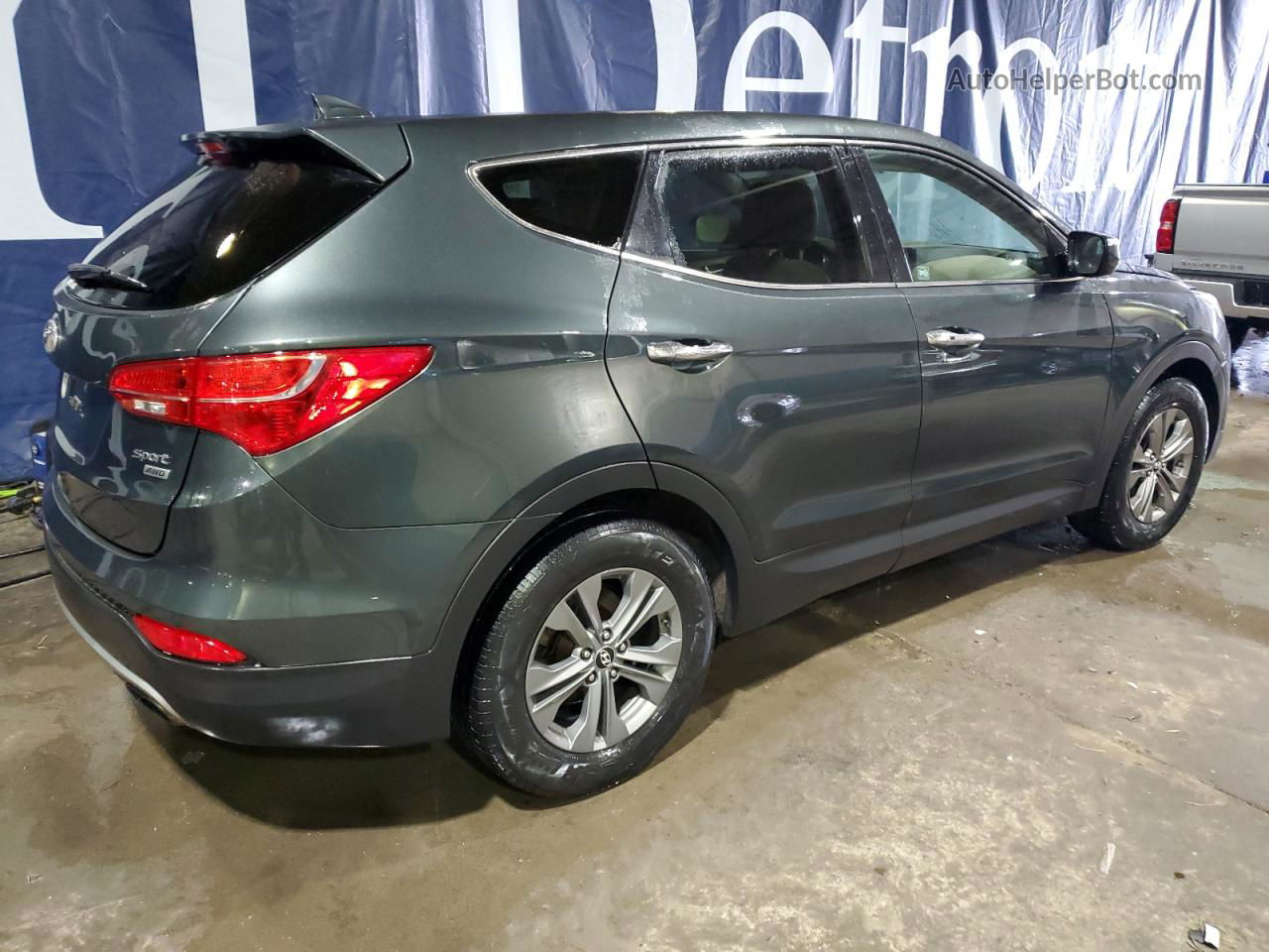 2013 Hyundai Santa Fe Sport  Green vin: 5XYZUDLB6DG095423