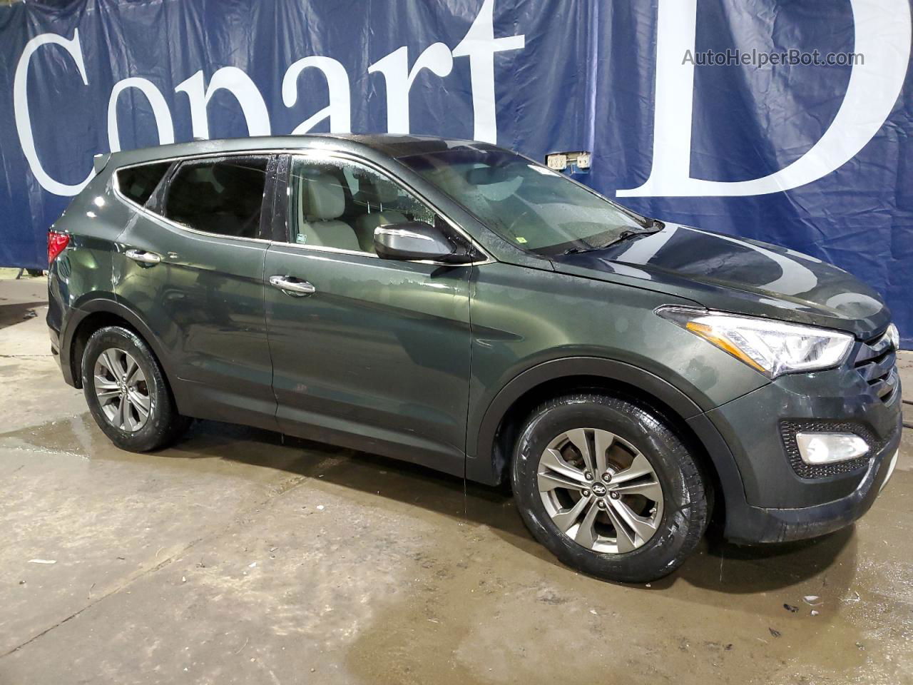 2013 Hyundai Santa Fe Sport  Green vin: 5XYZUDLB6DG095423