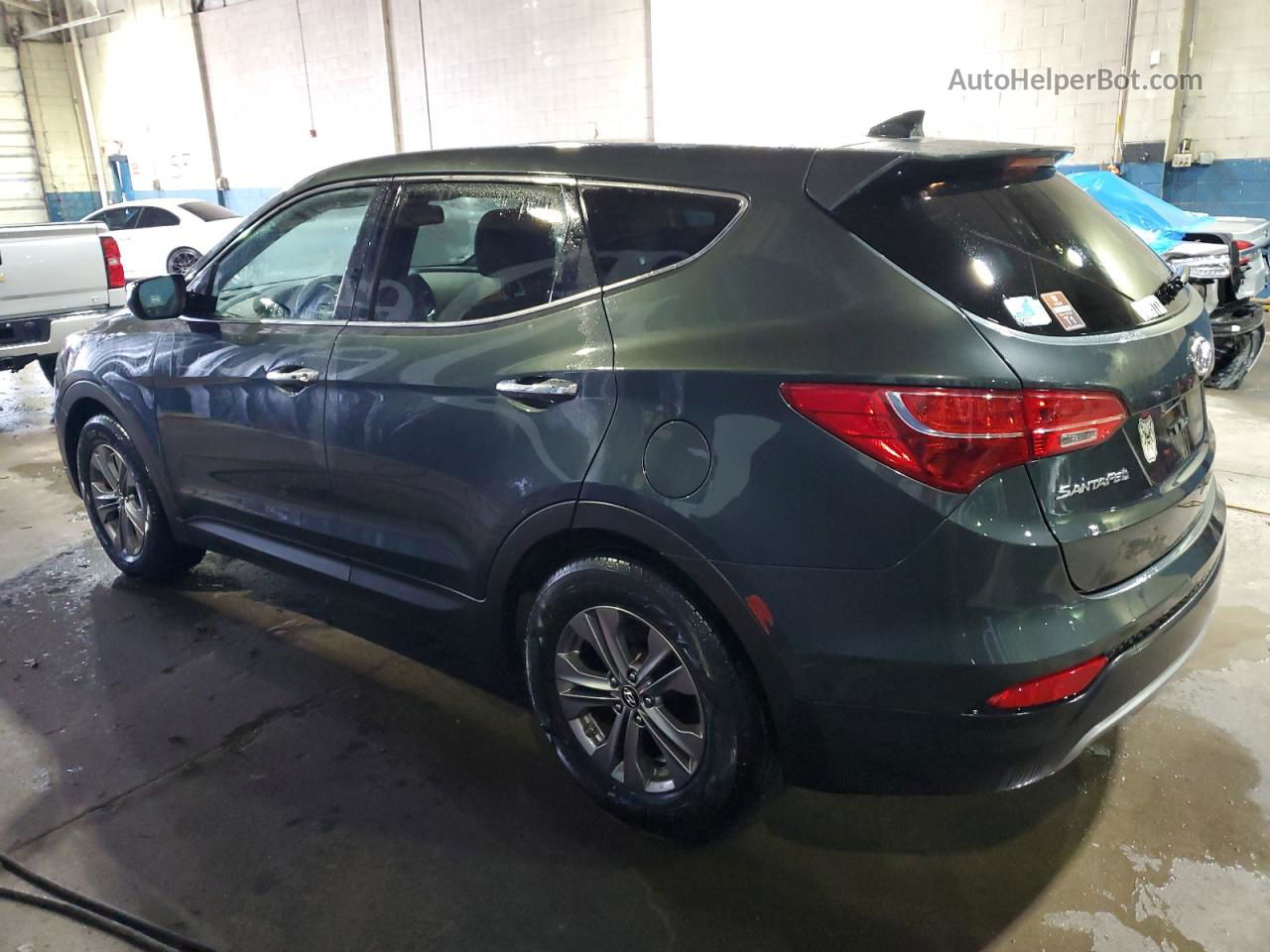 2013 Hyundai Santa Fe Sport  Green vin: 5XYZUDLB6DG095423