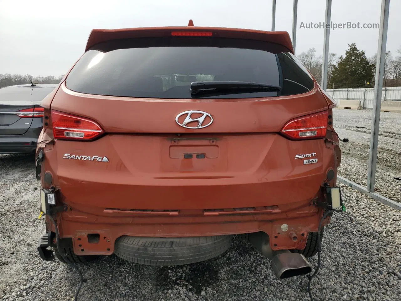 2014 Hyundai Santa Fe Sport  Orange vin: 5XYZUDLB6EG166119