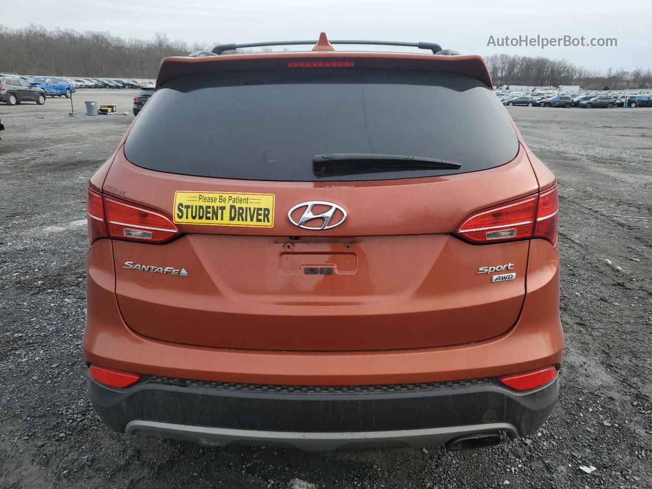 2015 Hyundai Santa Fe Sport  Orange vin: 5XYZUDLB6FG236459