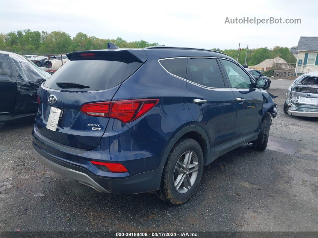 2018 Hyundai Santa Fe Sport 2.4l Blue vin: 5XYZUDLB6JG505049