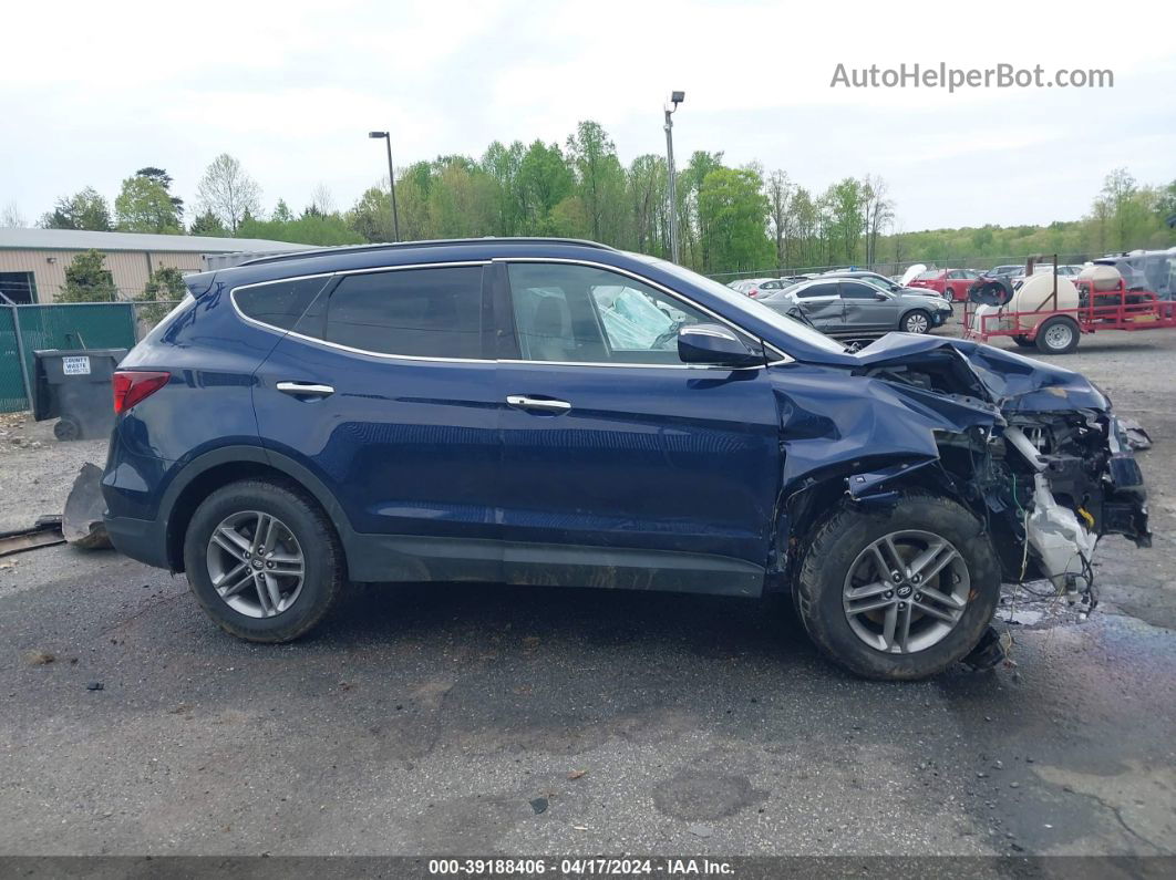 2018 Hyundai Santa Fe Sport 2.4l Blue vin: 5XYZUDLB6JG505049