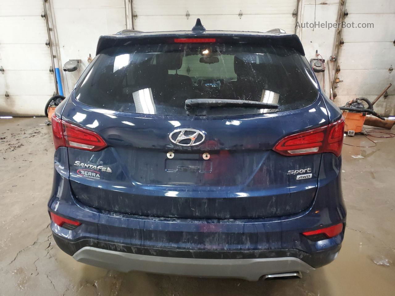 2018 Hyundai Santa Fe Sport  Blue vin: 5XYZUDLB6JG559242