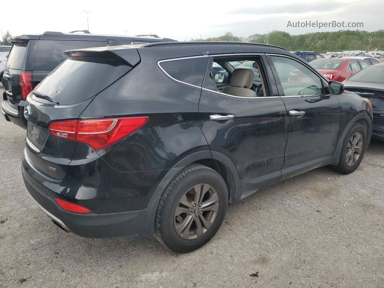 2013 Hyundai Santa Fe Sport  Black vin: 5XYZUDLB7DG013800