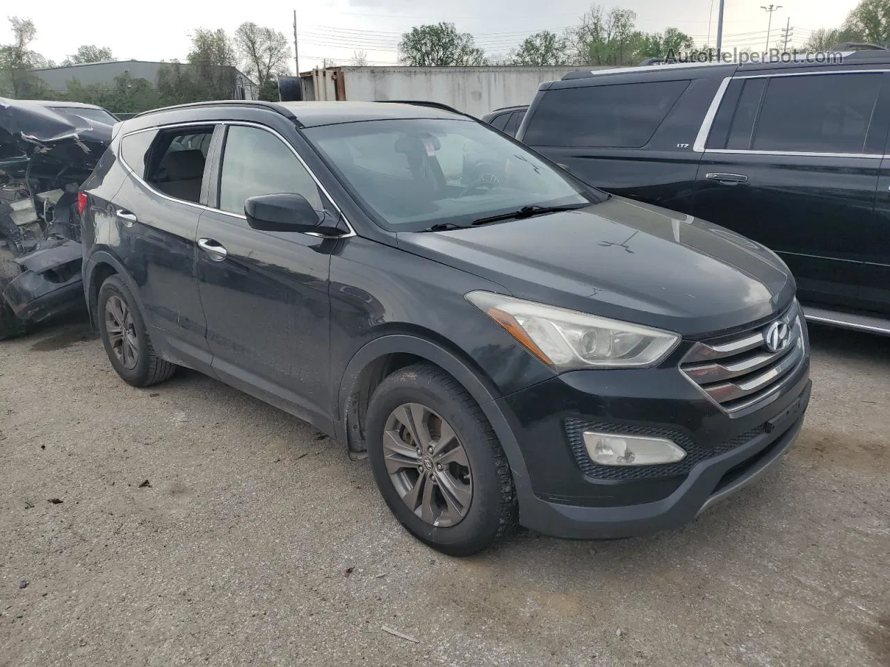 2013 Hyundai Santa Fe Sport  Black vin: 5XYZUDLB7DG013800