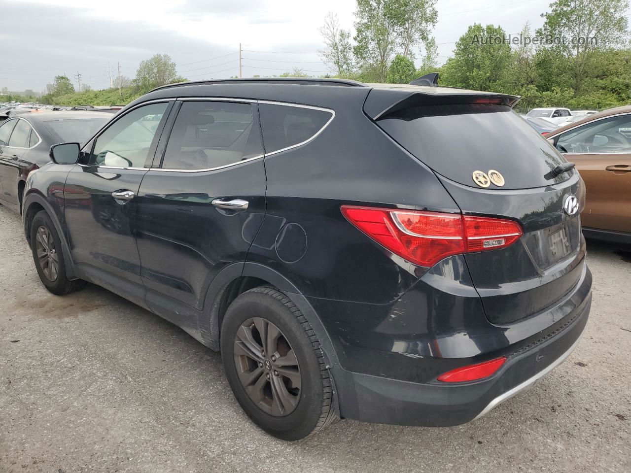 2013 Hyundai Santa Fe Sport  Black vin: 5XYZUDLB7DG013800