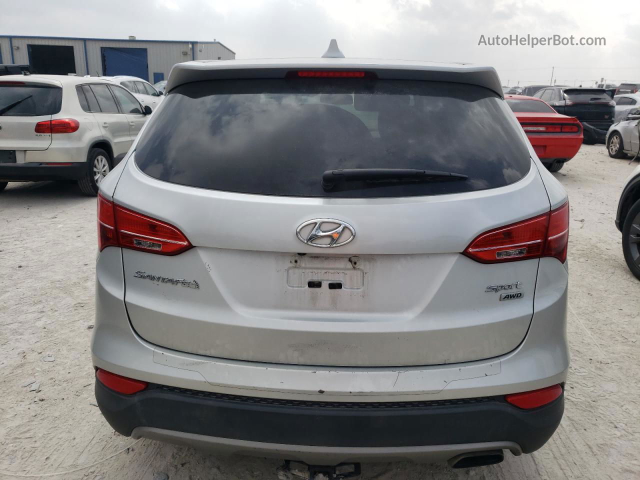 2013 Hyundai Santa Fe Sport  Silver vin: 5XYZUDLB7DG028989