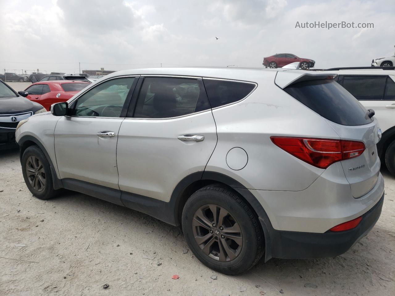 2013 Hyundai Santa Fe Sport  Silver vin: 5XYZUDLB7DG028989