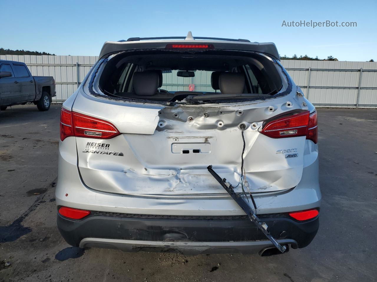 2014 Hyundai Santa Fe Sport  Серебряный vin: 5XYZUDLB7EG207230