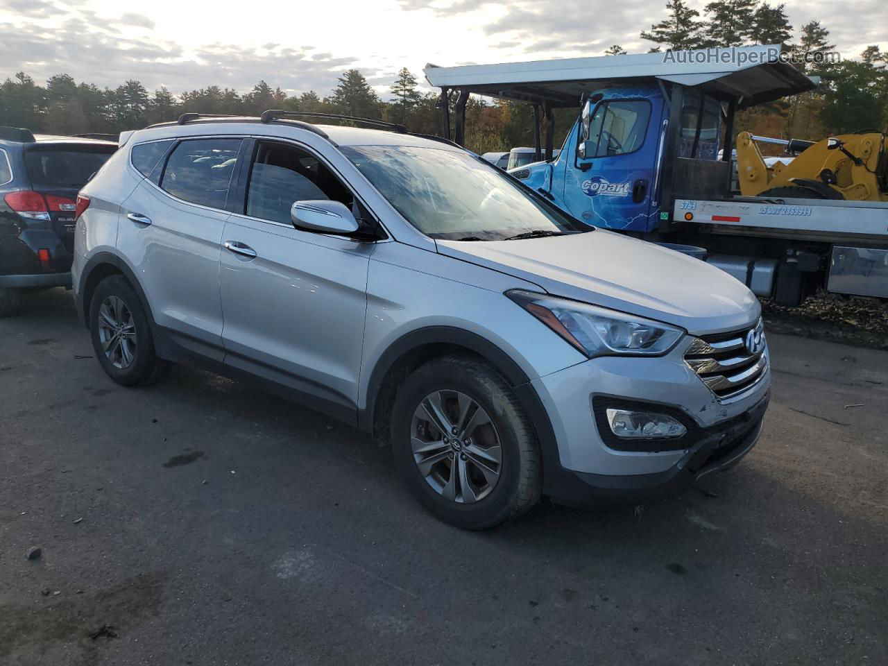 2014 Hyundai Santa Fe Sport  Серебряный vin: 5XYZUDLB7EG207230