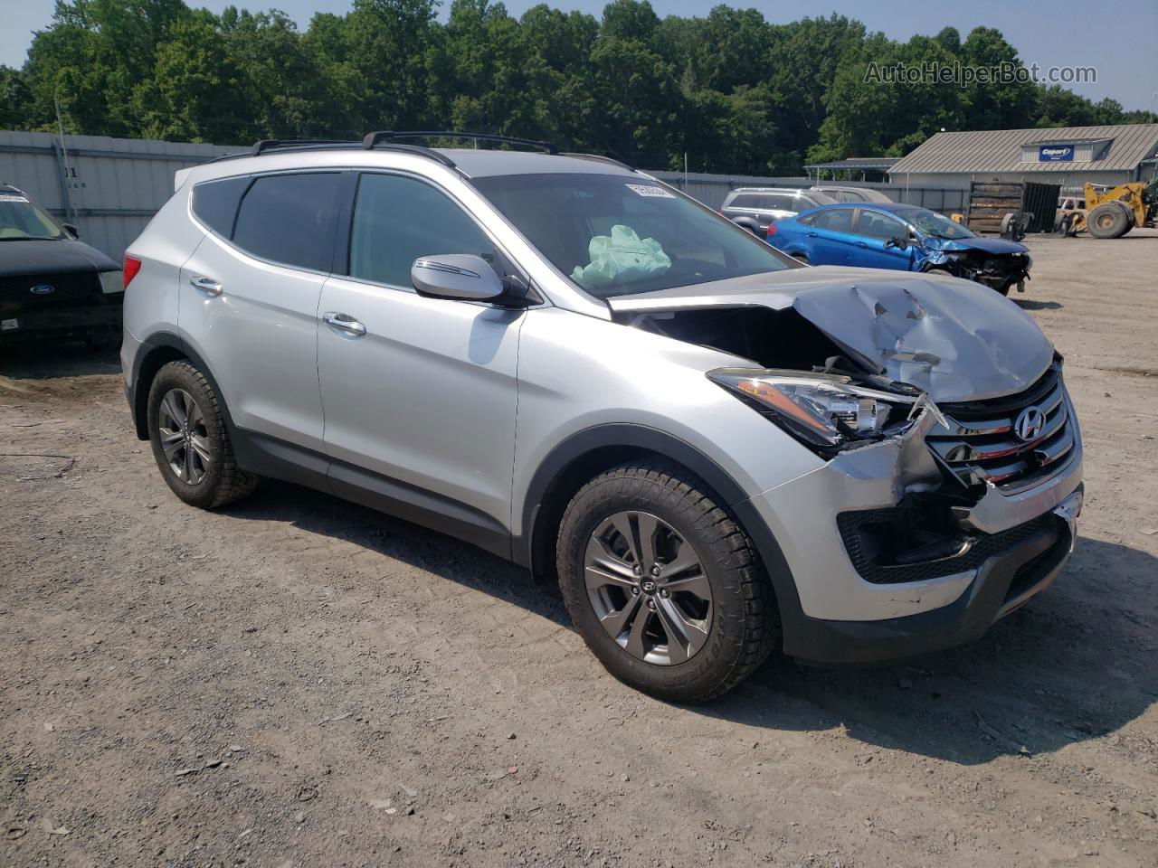 2015 Hyundai Santa Fe Sport  Silver vin: 5XYZUDLB7FG275934