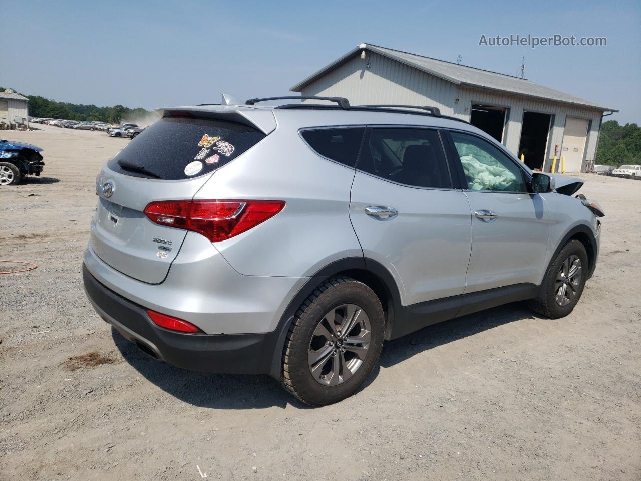 2015 Hyundai Santa Fe Sport  Silver vin: 5XYZUDLB7FG275934