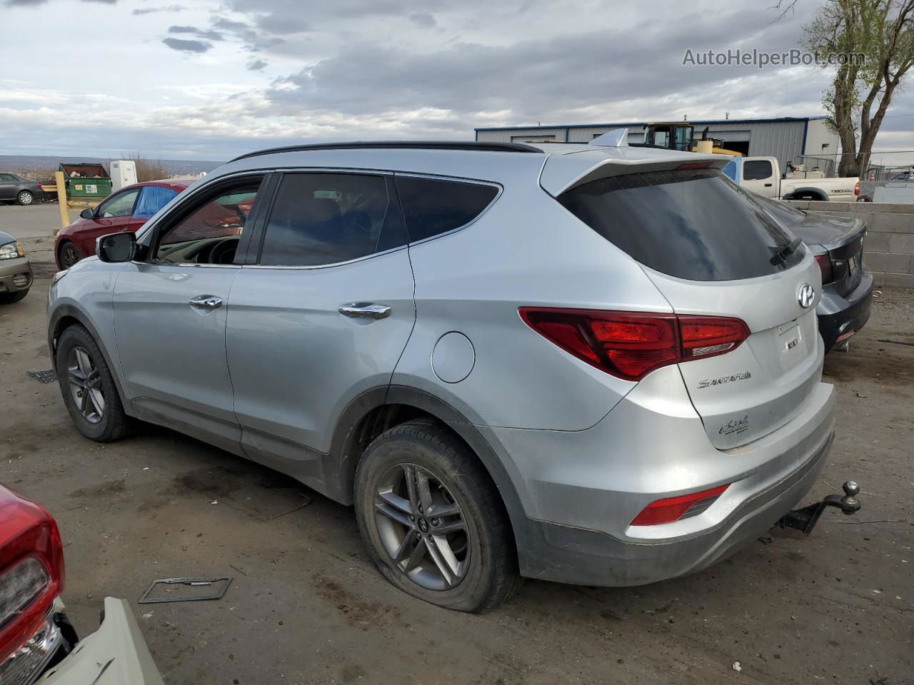 2018 Hyundai Santa Fe Sport  Silver vin: 5XYZUDLB7JG524323