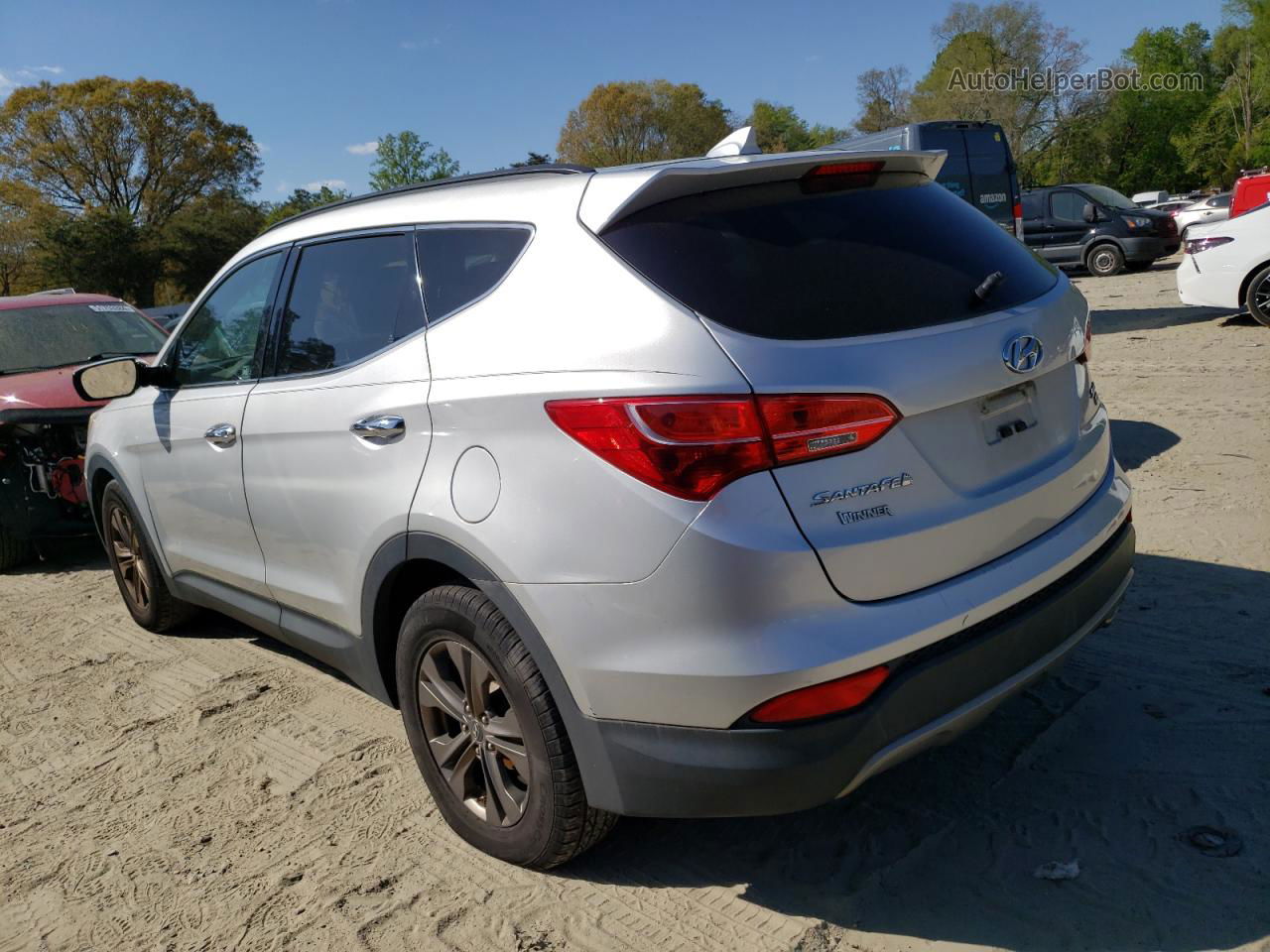 2013 Hyundai Santa Fe Sport  Silver vin: 5XYZUDLB8DG003390