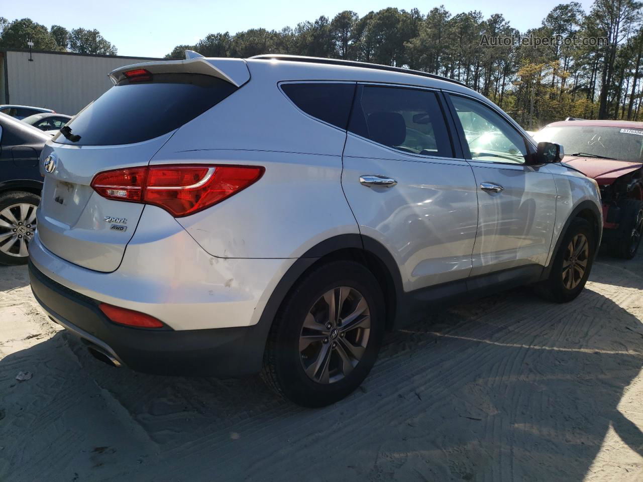 2013 Hyundai Santa Fe Sport  Серебряный vin: 5XYZUDLB8DG003390