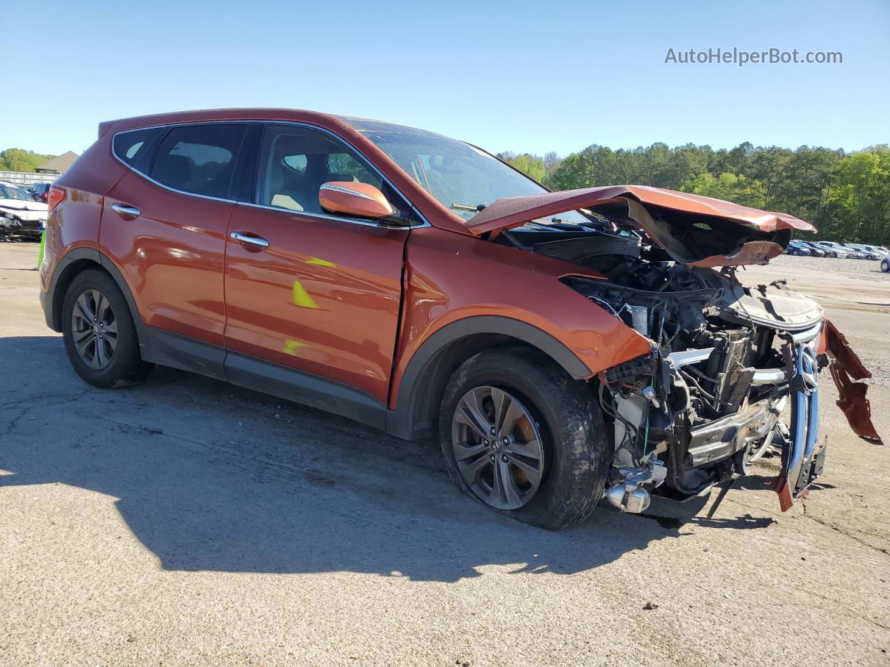 2013 Hyundai Santa Fe Sport  Orange vin: 5XYZUDLB8DG033330