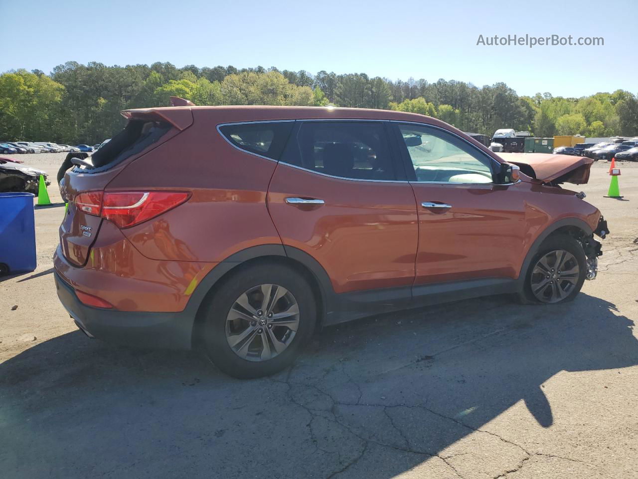 2013 Hyundai Santa Fe Sport  Orange vin: 5XYZUDLB8DG033330