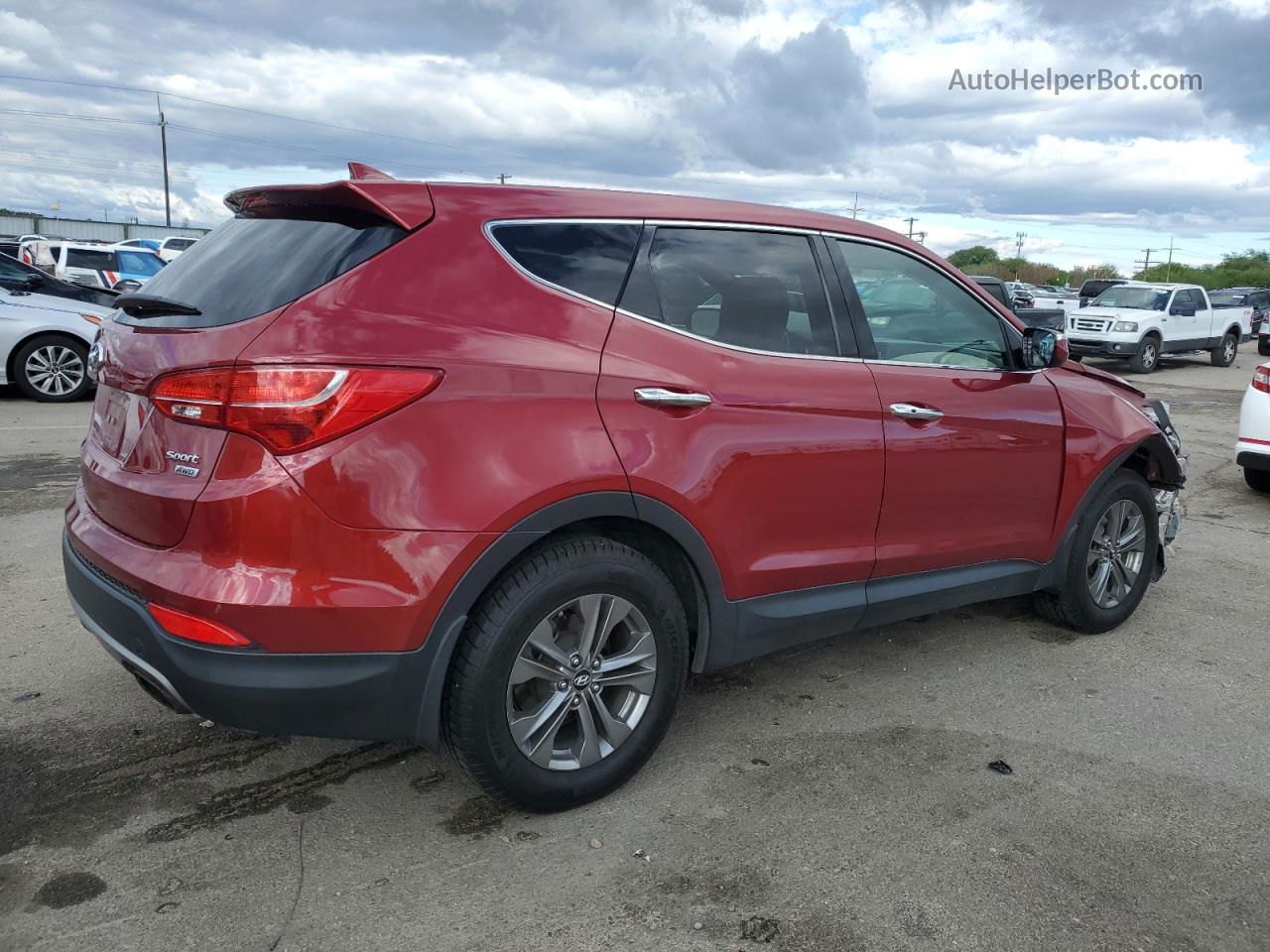 2013 Hyundai Santa Fe Sport  Красный vin: 5XYZUDLB8DG035112