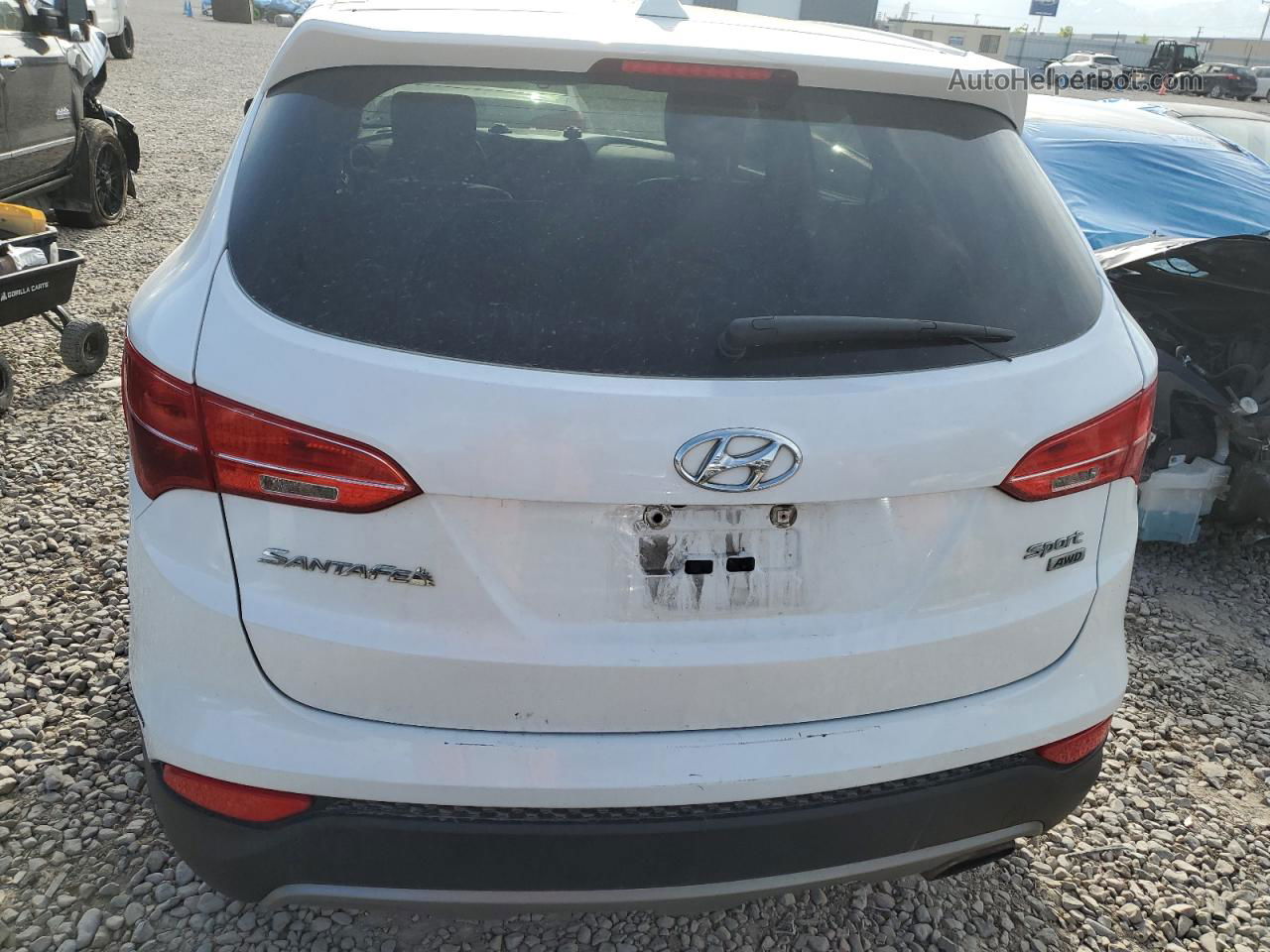 2013 Hyundai Santa Fe Sport  Белый vin: 5XYZUDLB8DG038737