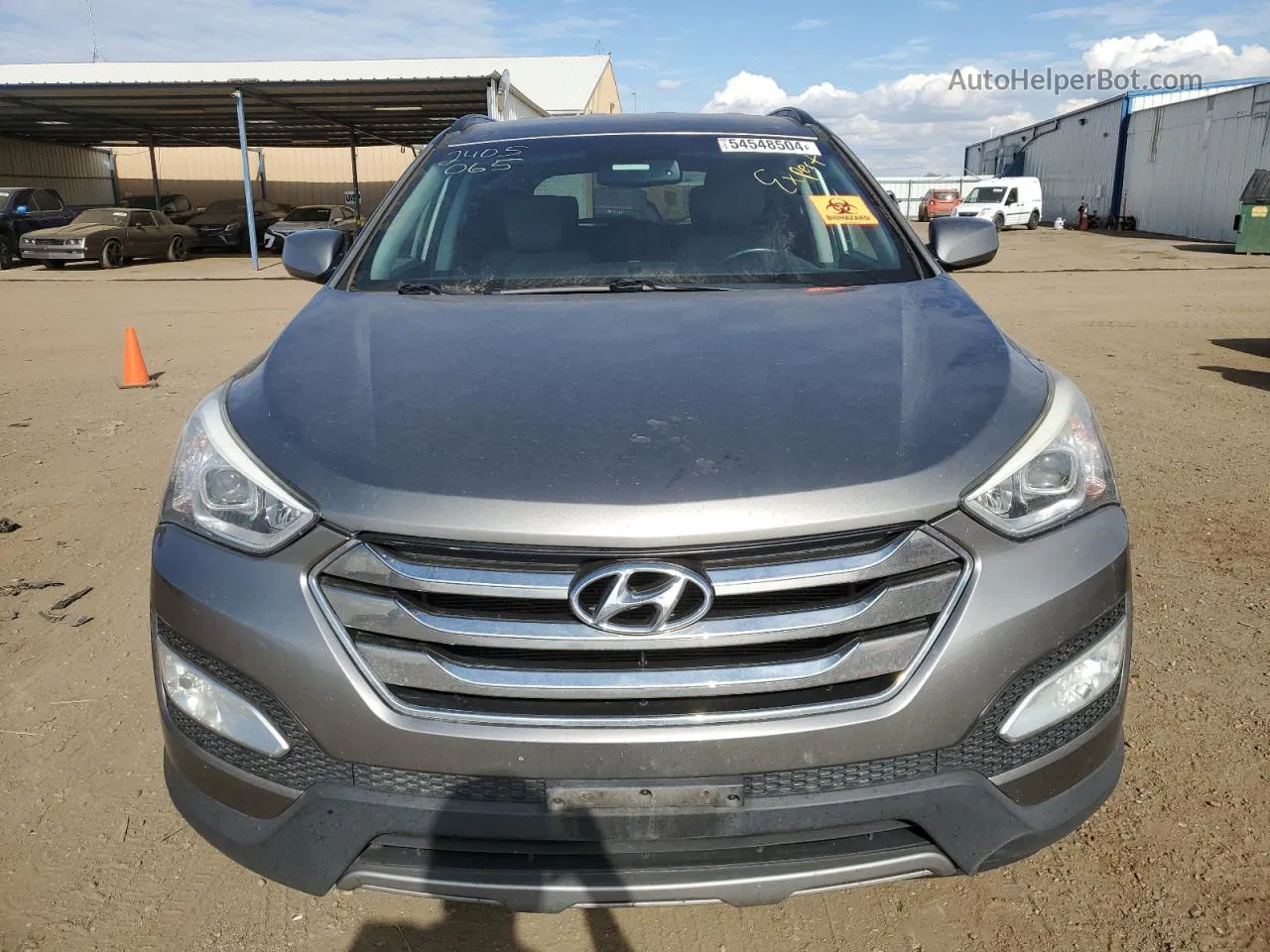 2013 Hyundai Santa Fe Sport  Gray vin: 5XYZUDLB8DG108298