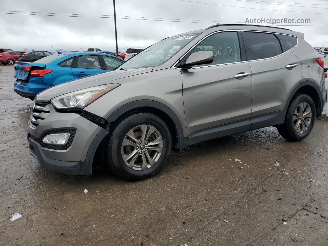 2014 Hyundai Santa Fe Sport  Gray vin: 5XYZUDLB8EG168745