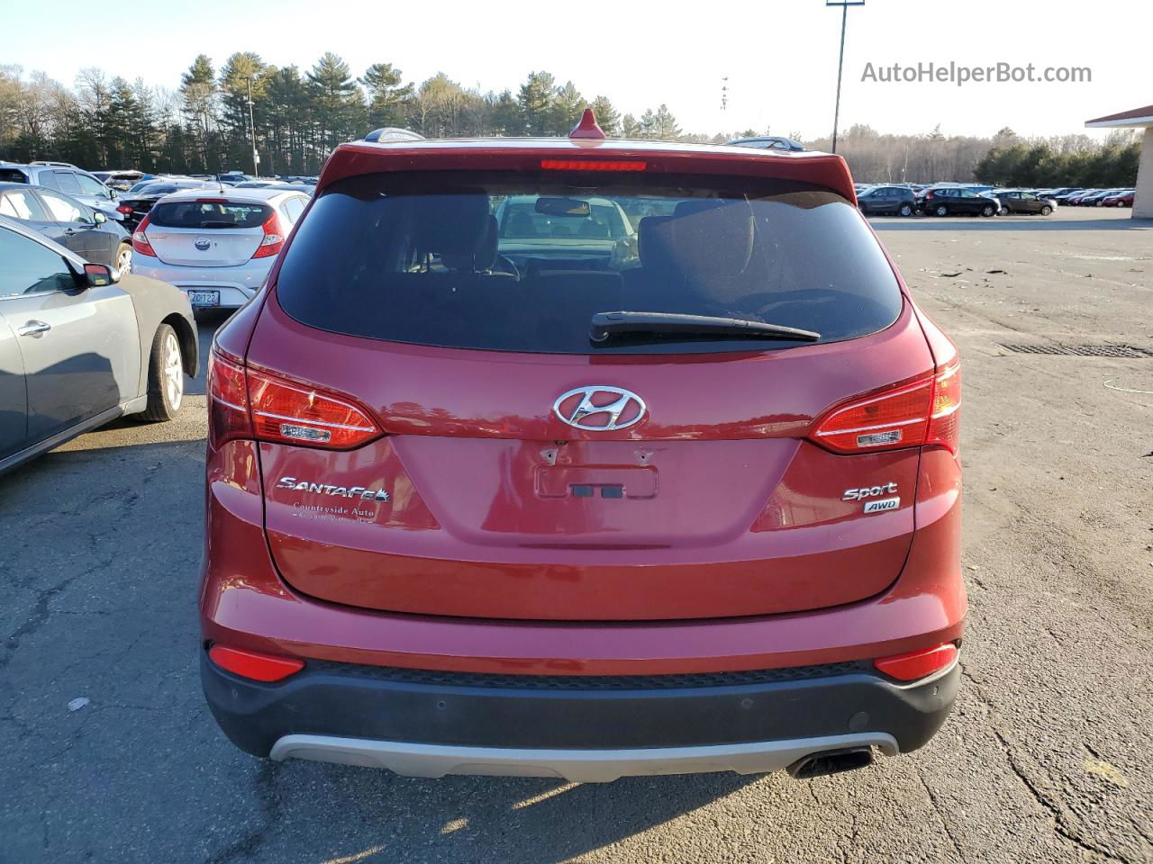 2014 Hyundai Santa Fe Sport  Red vin: 5XYZUDLB8EG175274