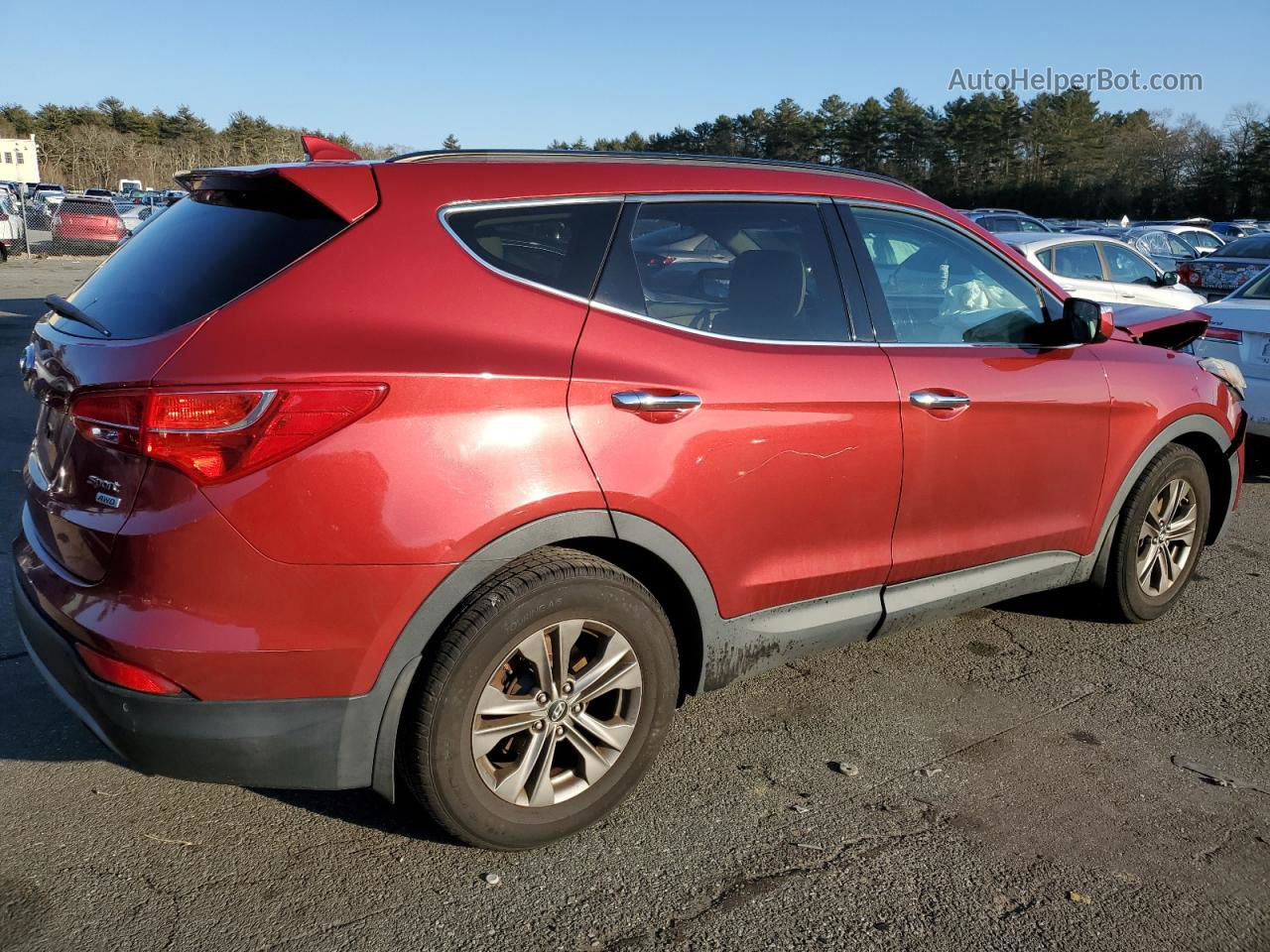 2014 Hyundai Santa Fe Sport  Red vin: 5XYZUDLB8EG175274