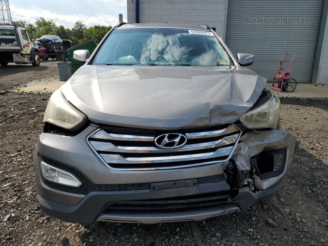 2013 Hyundai Santa Fe Sport  Gray vin: 5XYZUDLB9DG057412