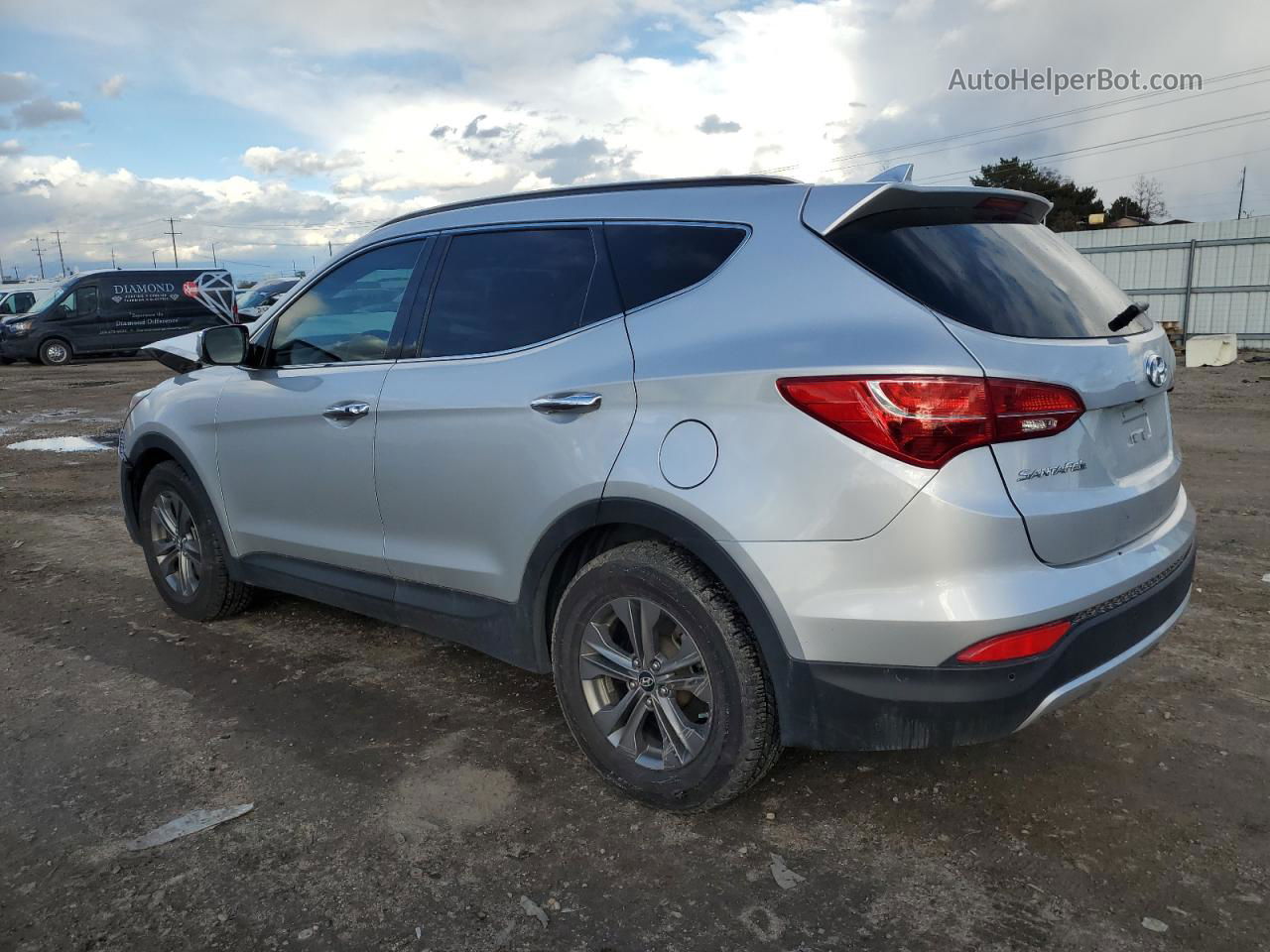 2014 Hyundai Santa Fe Sport  Silver vin: 5XYZUDLB9EG129209