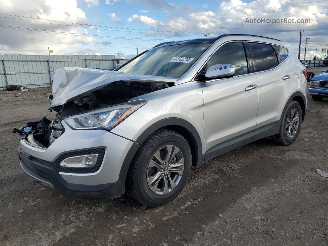 2014 Hyundai Santa Fe Sport  Silver vin: 5XYZUDLB9EG129209