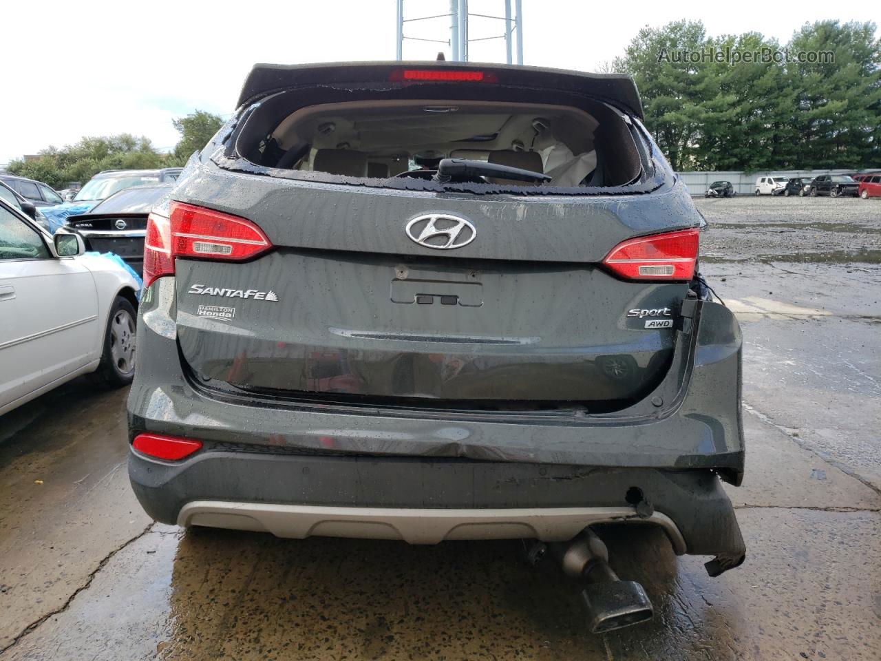 2014 Hyundai Santa Fe Sport  Угольный vin: 5XYZUDLB9EG138640