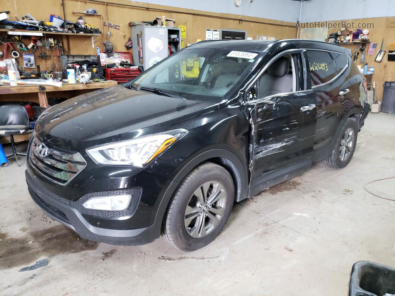 2014 Hyundai Santa Fe Sport  Черный vin: 5XYZUDLB9EG208668