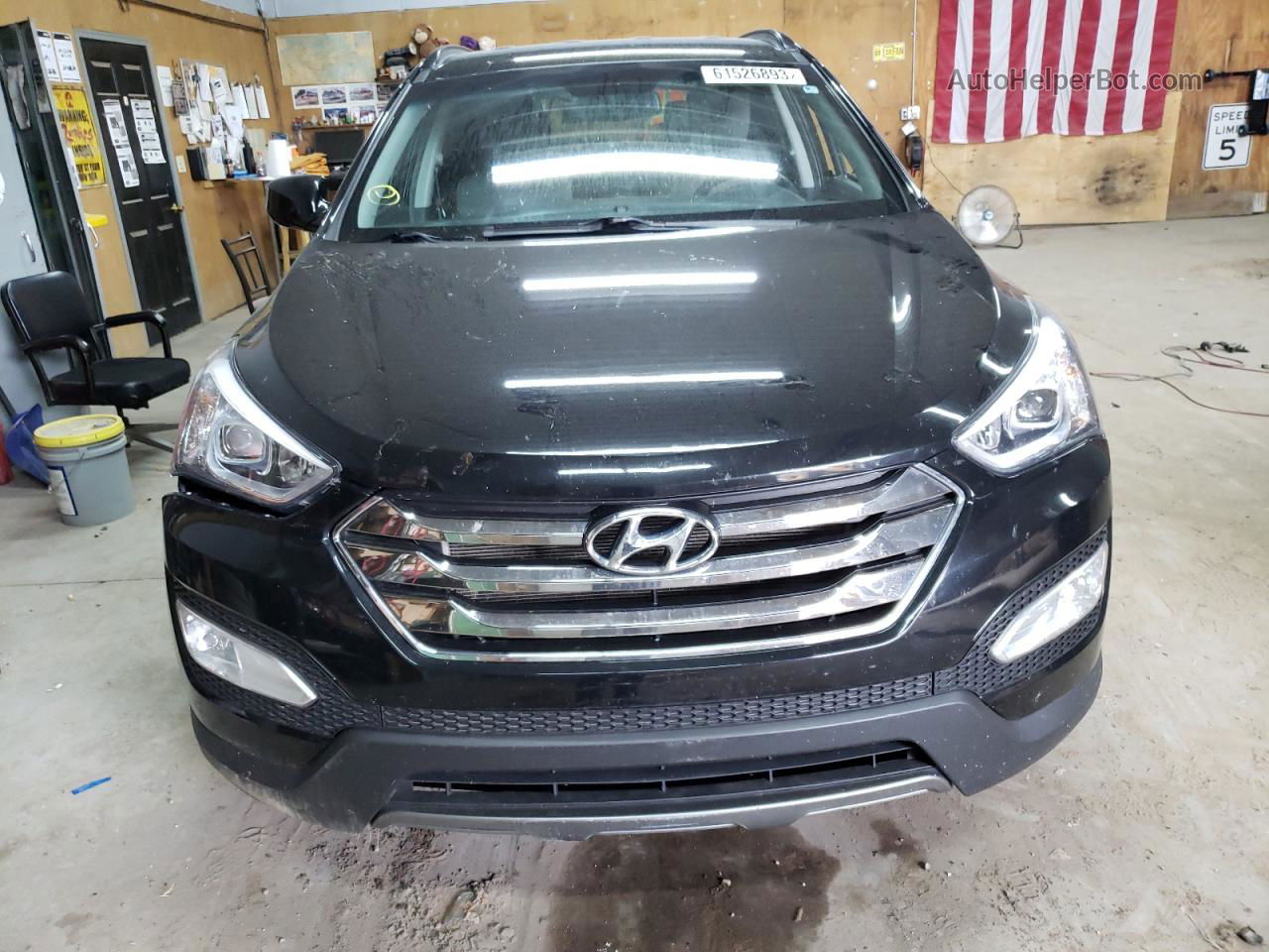 2014 Hyundai Santa Fe Sport  Черный vin: 5XYZUDLB9EG208668