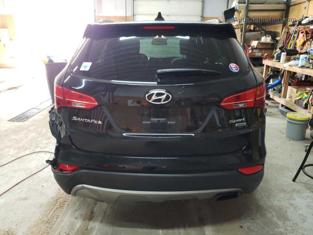 2014 Hyundai Santa Fe Sport  Черный vin: 5XYZUDLB9EG208668